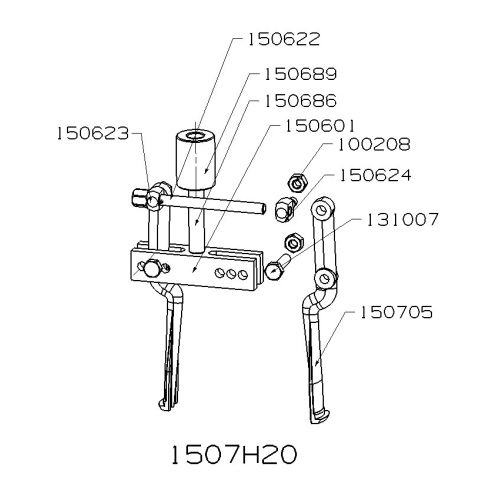 CONJUNTO HIDRÁULICO DE INTERIORES PARTE MECÁNICA FORZA SERIE 1500H